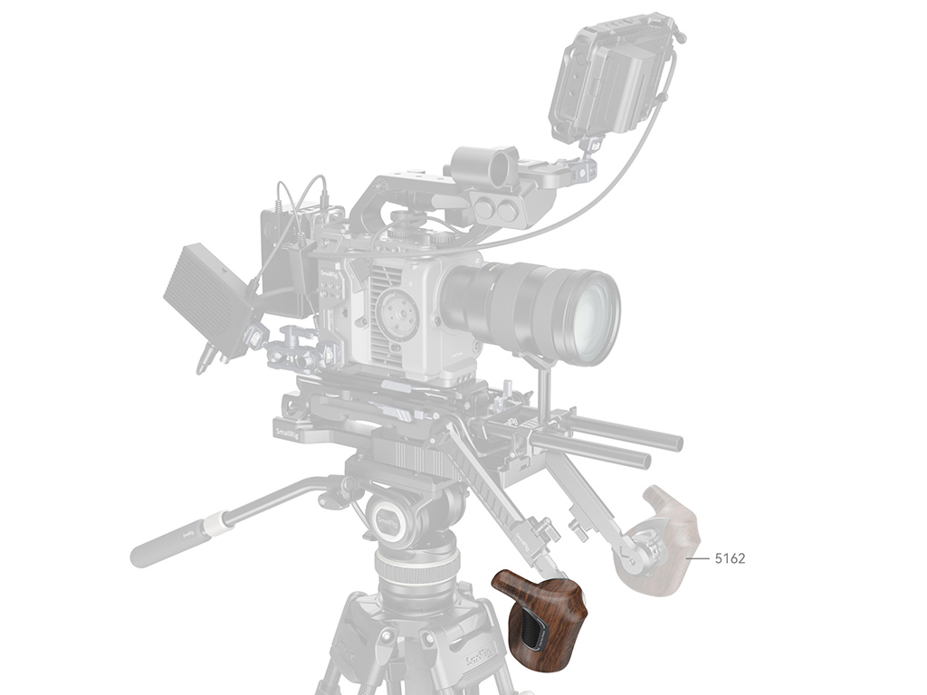 SmallRig 5162 ARRI Bağlantılı Ahşap Yan Tutma Kolu (Sol)