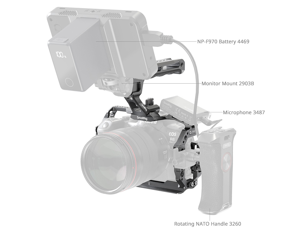 SmallRig 5197 Canon R6 Mark II Uyumlu Kafes Kiti