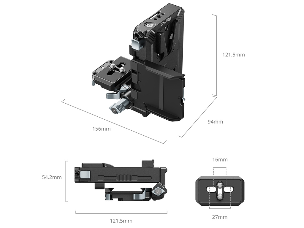 SmallRig 5227 V-Mount Batarya Plakası Kiti