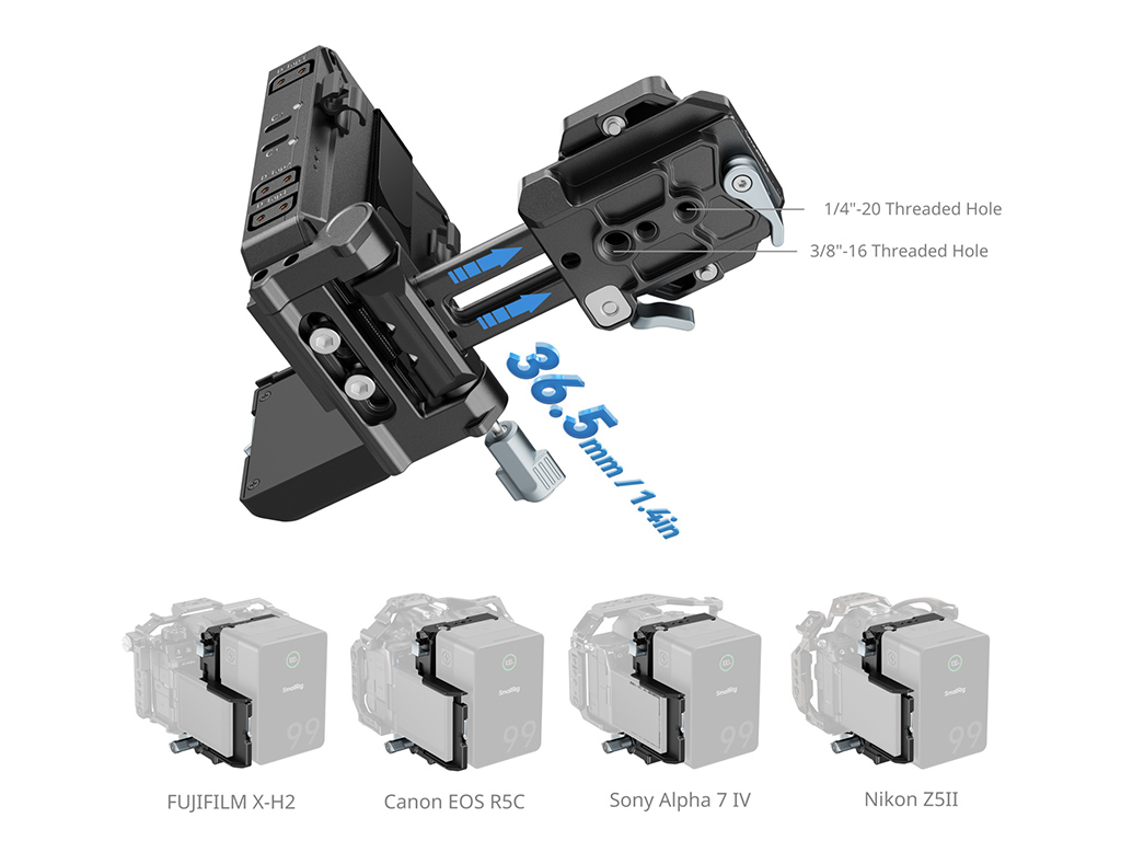 SmallRig 5227 V-Mount Batarya Plakası Kiti