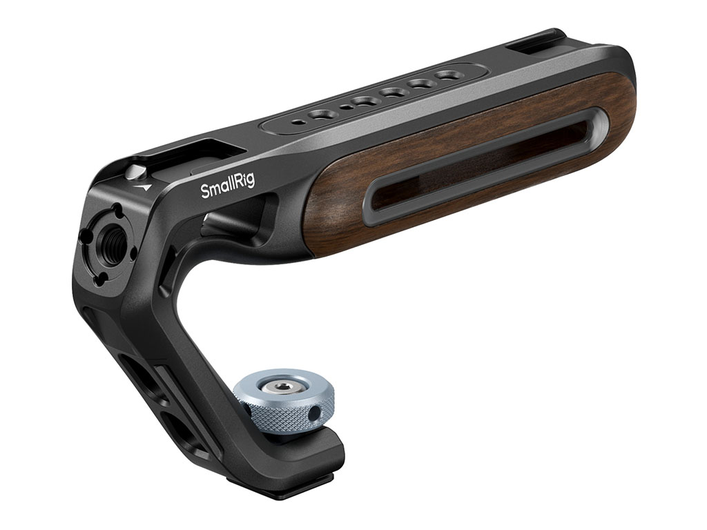 SmallRig 5250 Flaş Kızaklı ve ARRI Bağlantılı Ahşap Üstten Tutma Kolu