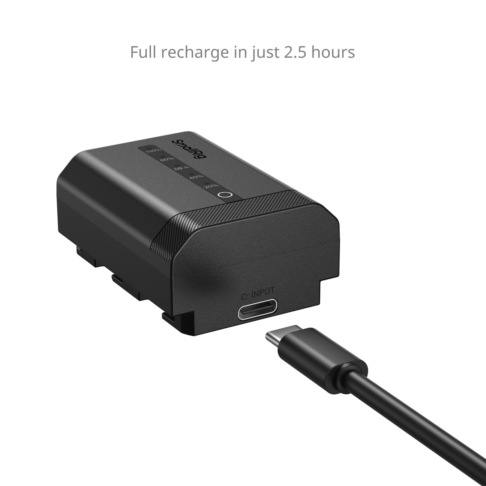 SmallRig 5297 Sony FZ-100 Göstergeli ve USB-C Özellikli Batarya