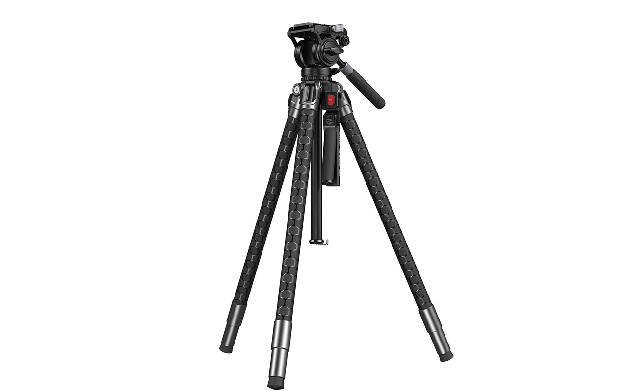 SmallRig 5305 Potato Jet Tribex Se 6kg Taşıma Kapasiteli Hidrolik Video Tripodu 166cm Maksimum Uzunluk