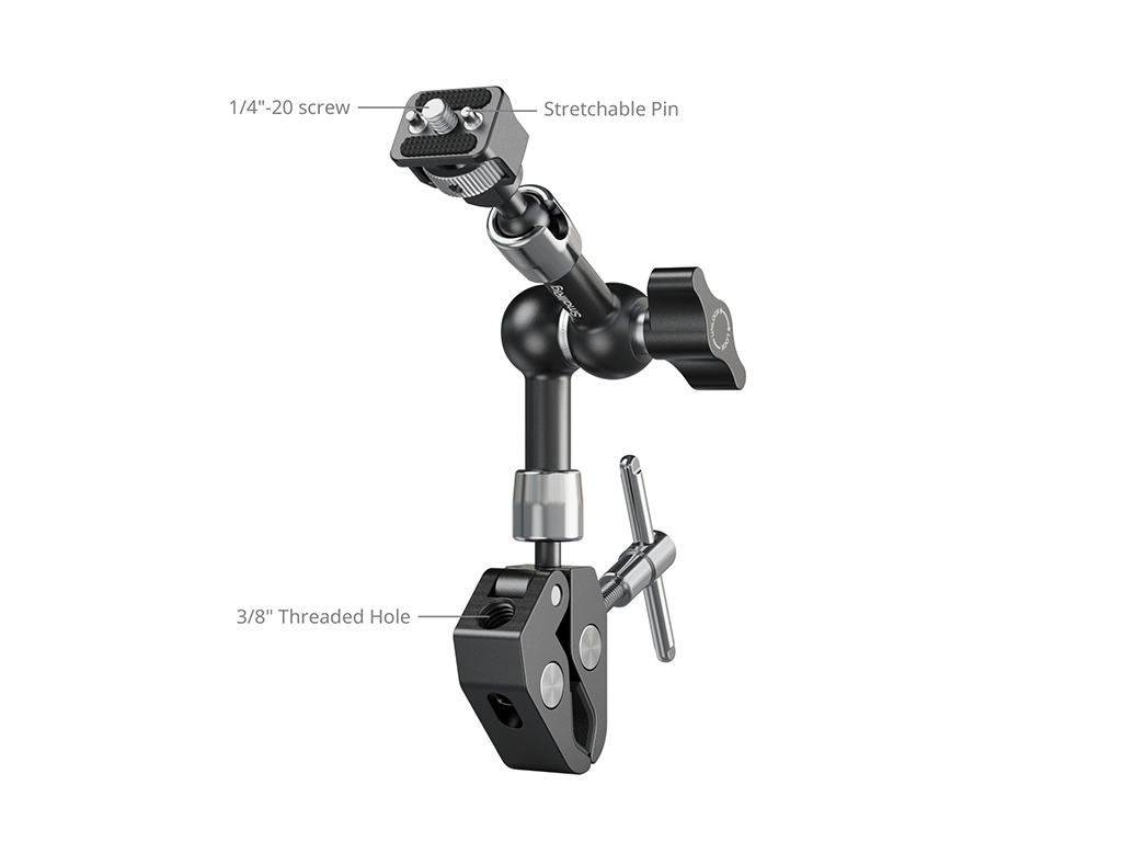 SmallRig 5310 7" Yengeç Kelepçeli Magic Arm 1,5kg Taşıma Kapasiteli