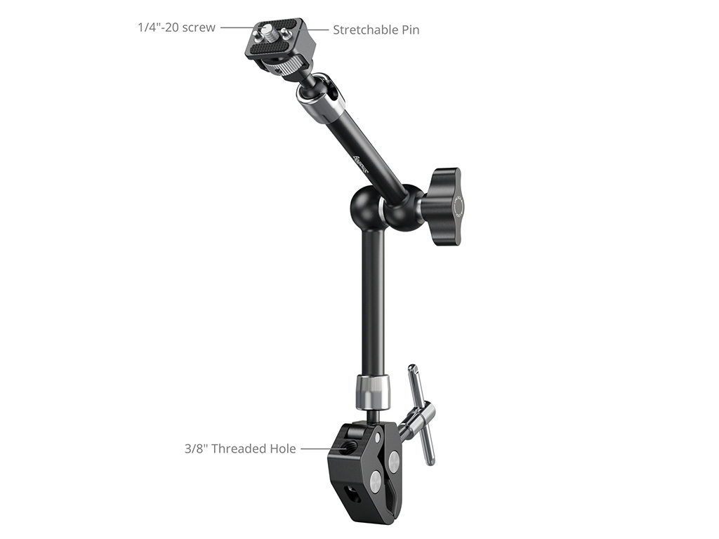 SmallRig 5311 11" Yengeç Kelepçeli Clamp Uçlu Magic Arm