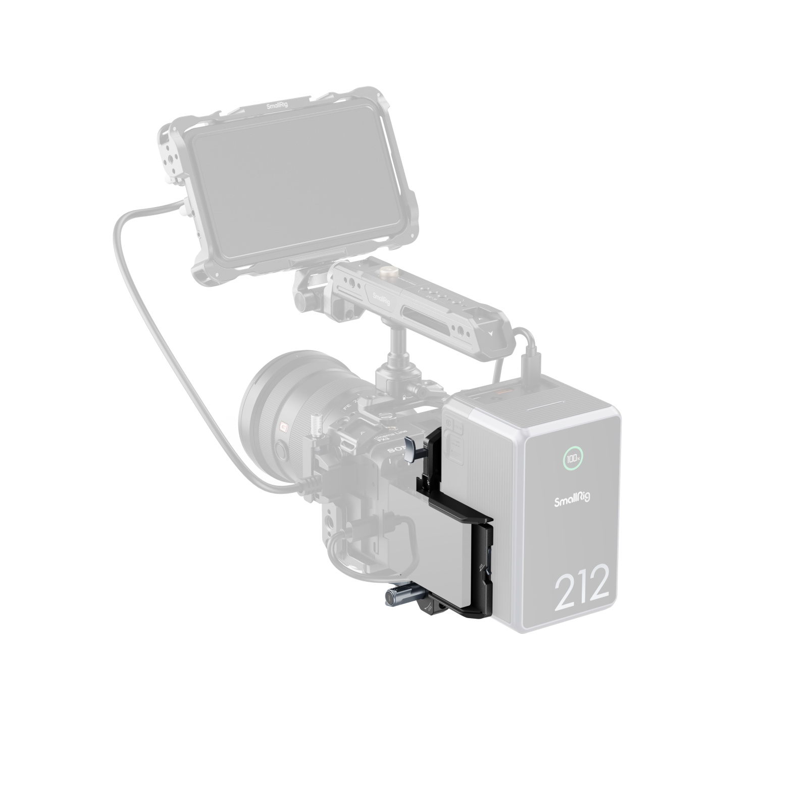 SmallRig 5315 Arca Swiss Plakalı V-Montaj Batarya Montaj Plakası Kiti