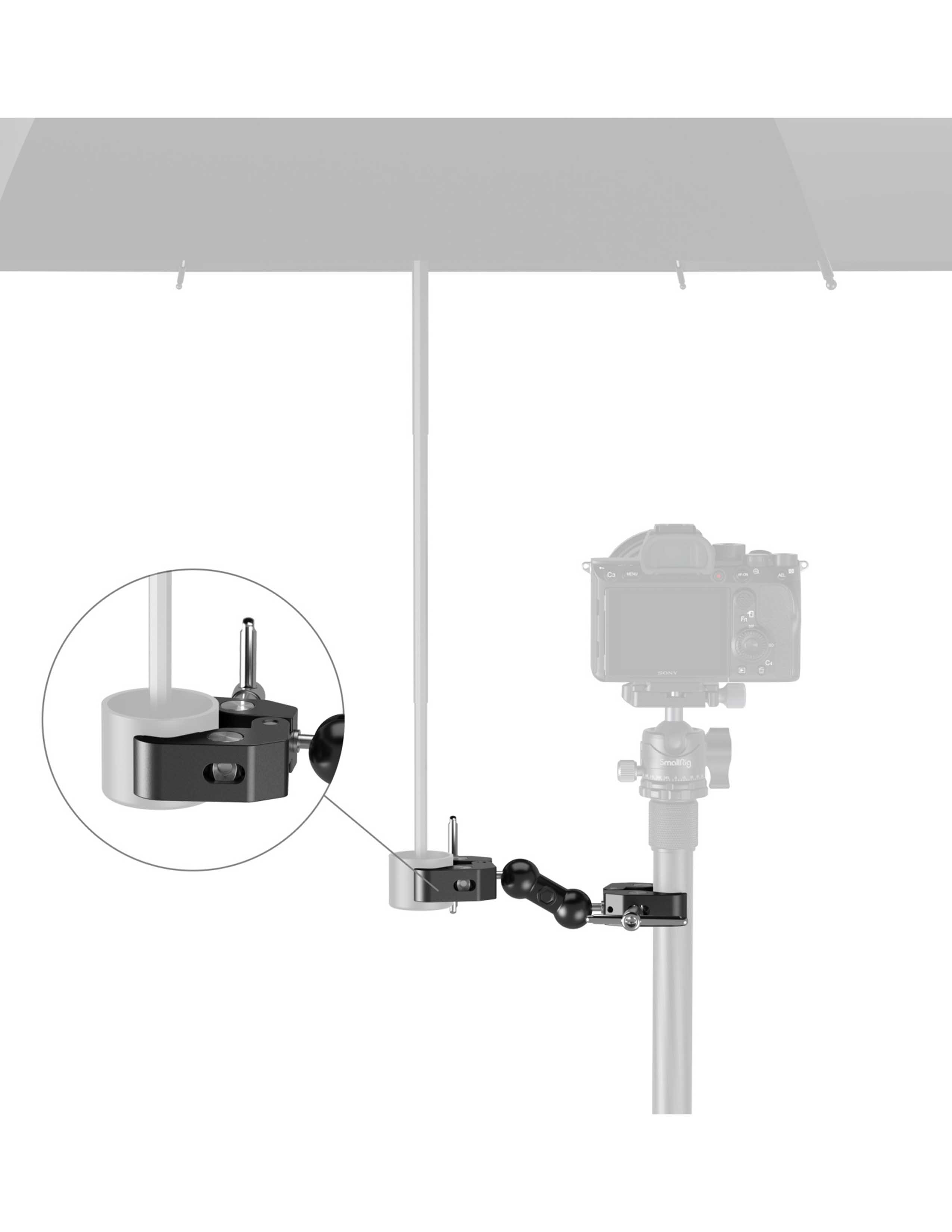 SmallRig 5331 Çift Başlıklı Clamp