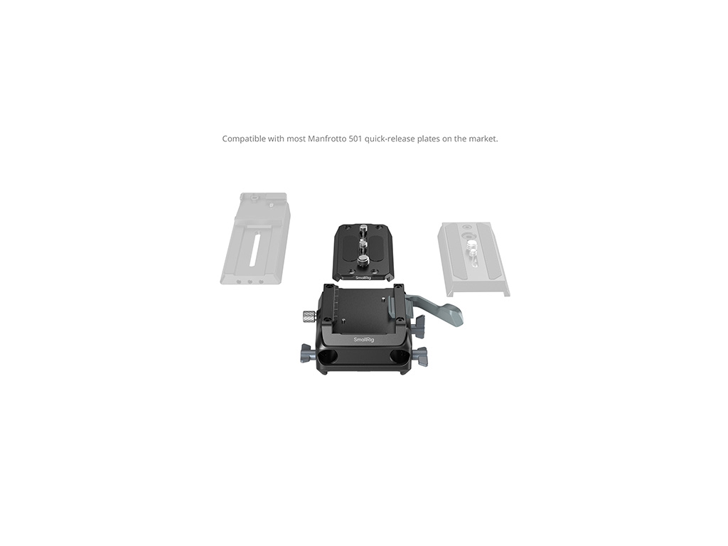 SmallRig 5366 Manfrotto Tipi 15mm Dual Rod Bağlantı Plakası