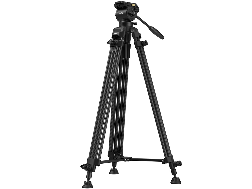 SmallRig 5441 AD14 Karbon Fiber 10kg Taşıma Kapasitesi Video Tripodu  185cm Maksimum Uzunluk