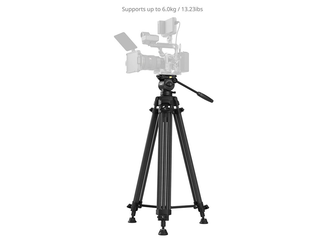 SmallRig 5441 AD14 Karbon Fiber 10kg Taşıma Kapasitesi Video Tripodu  185cm Maksimum Uzunluk
