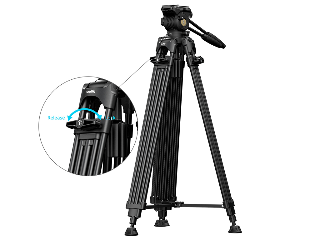 SmallRig 5442 FSD14 FreeSpeed 8kg Taşıma Kapasiteli Video Tripodu  185cm Maksimum Uzunluk
