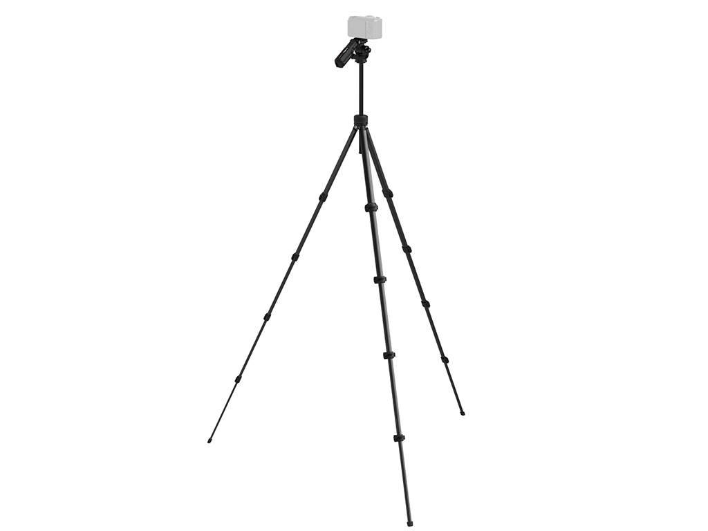 SmallRig 5473 Telefon Tutuculu 3kg Taşıma Kapasiteli Video Tripodu 160cm Maksimum Uzunluk
