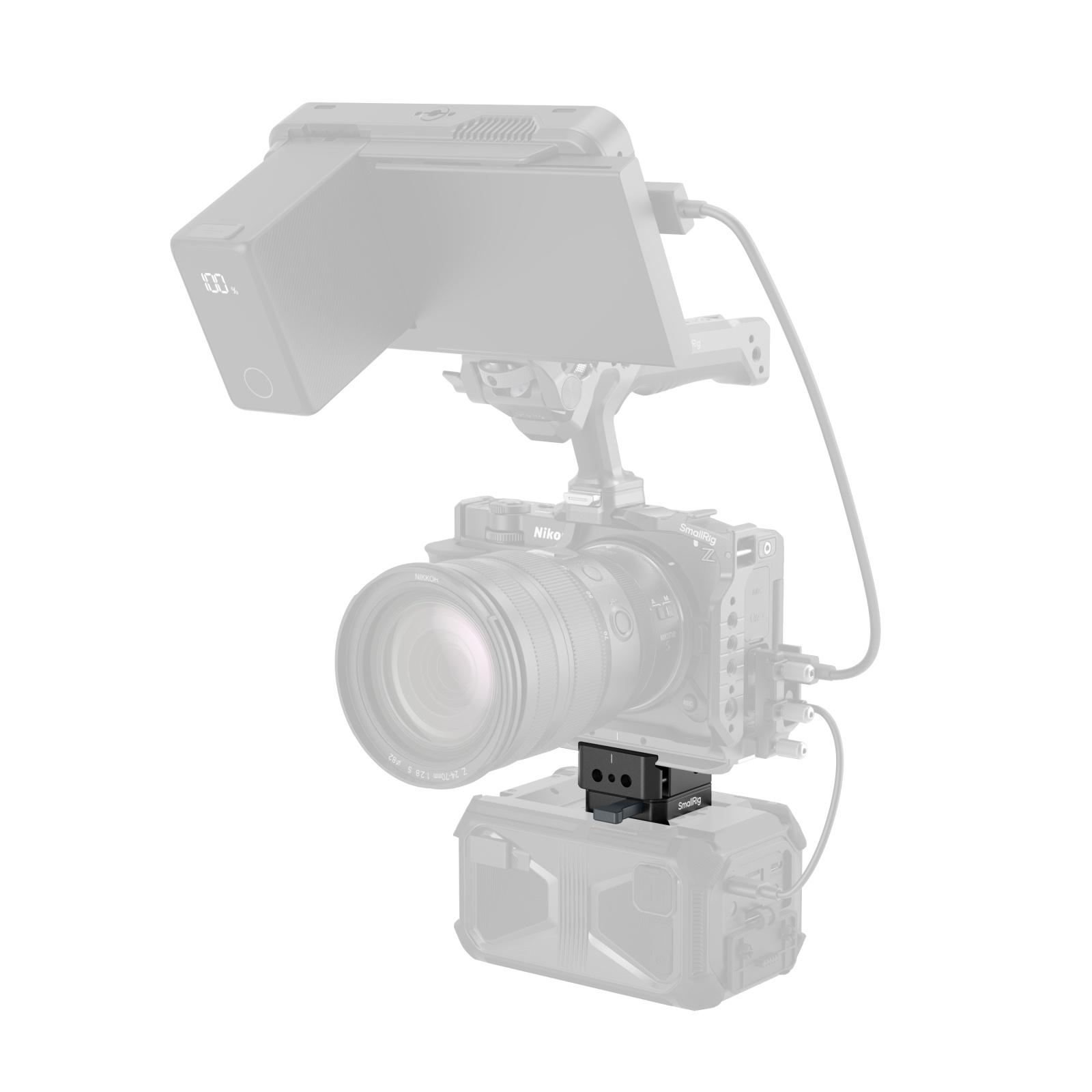 SmallRig 5690 Arca Swiss V-Mount Batarya Bağlantı Plakası