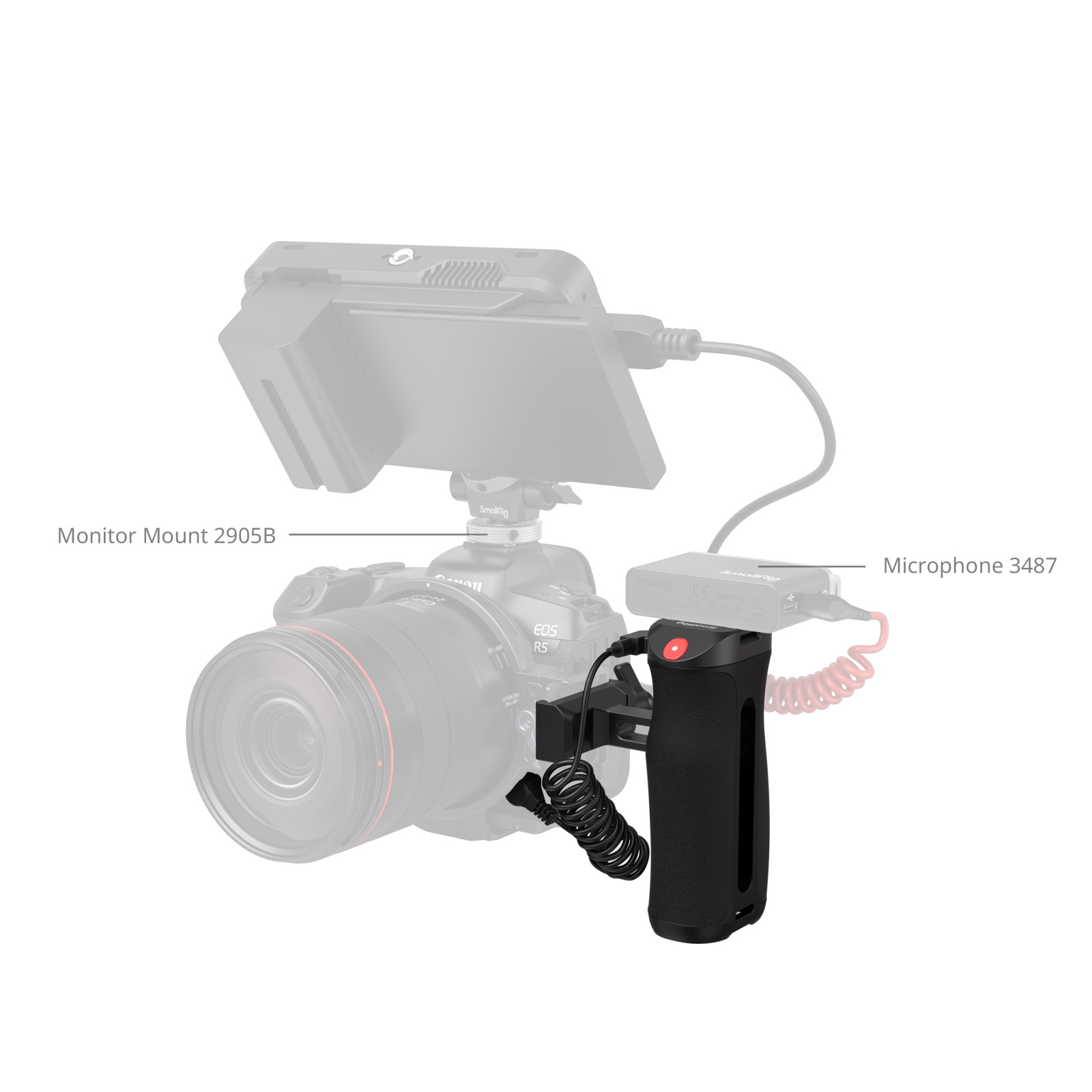 SmallRig 5694 Arca Swiss Bağlantı Kayıt Özellikli Yan Tutamak