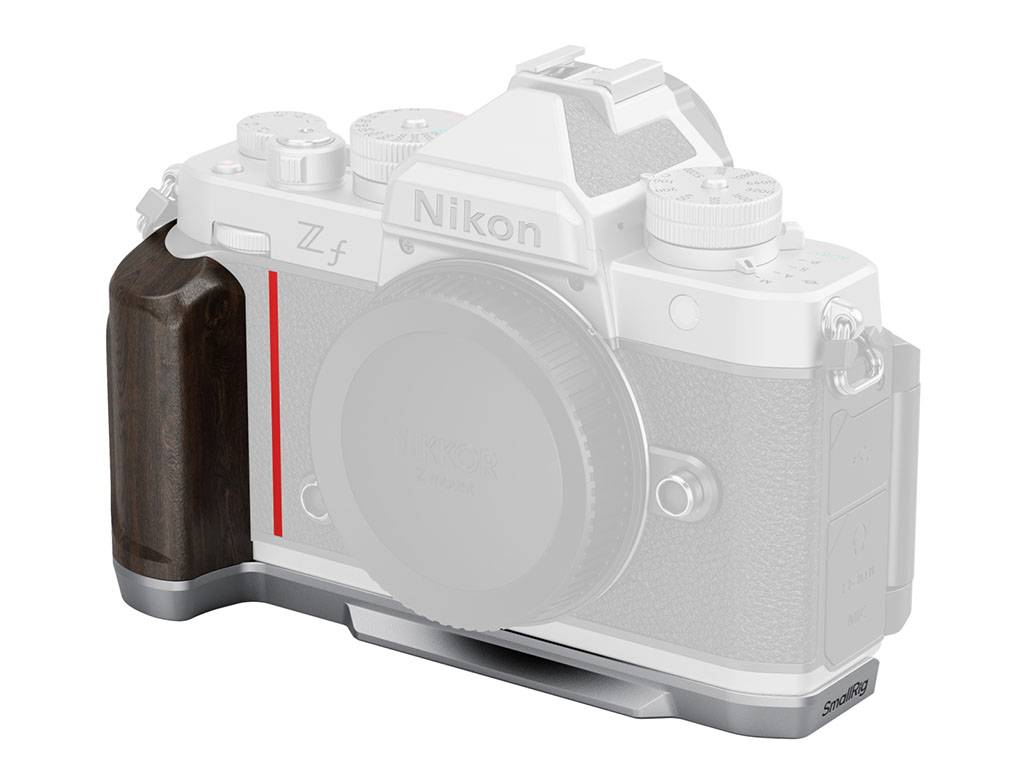 SmallRig 5707 Nikon ZF Uyumlu Ahşap Gümüş L Braket