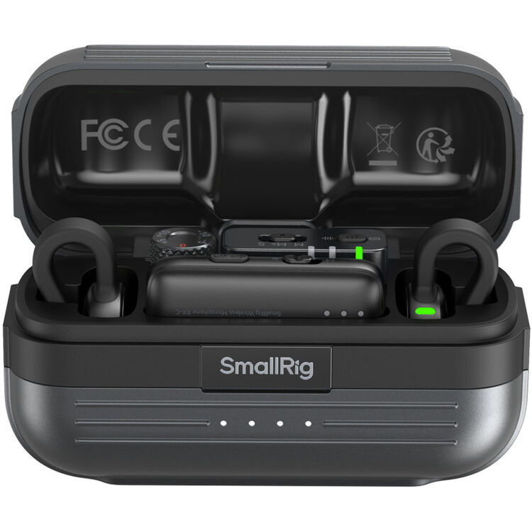 SmallRig 5715 Siyah 2 Kişilik 48kHz/24bit Kablosuz Yaka Mikrofonu Kamera ve Akıllı Telefonlar için