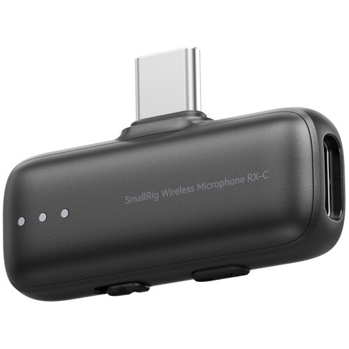 SmallRig 5715 Siyah 2 Kişilik 48kHz/24bit Kablosuz Yaka Mikrofonu Kamera ve Akıllı Telefonlar için