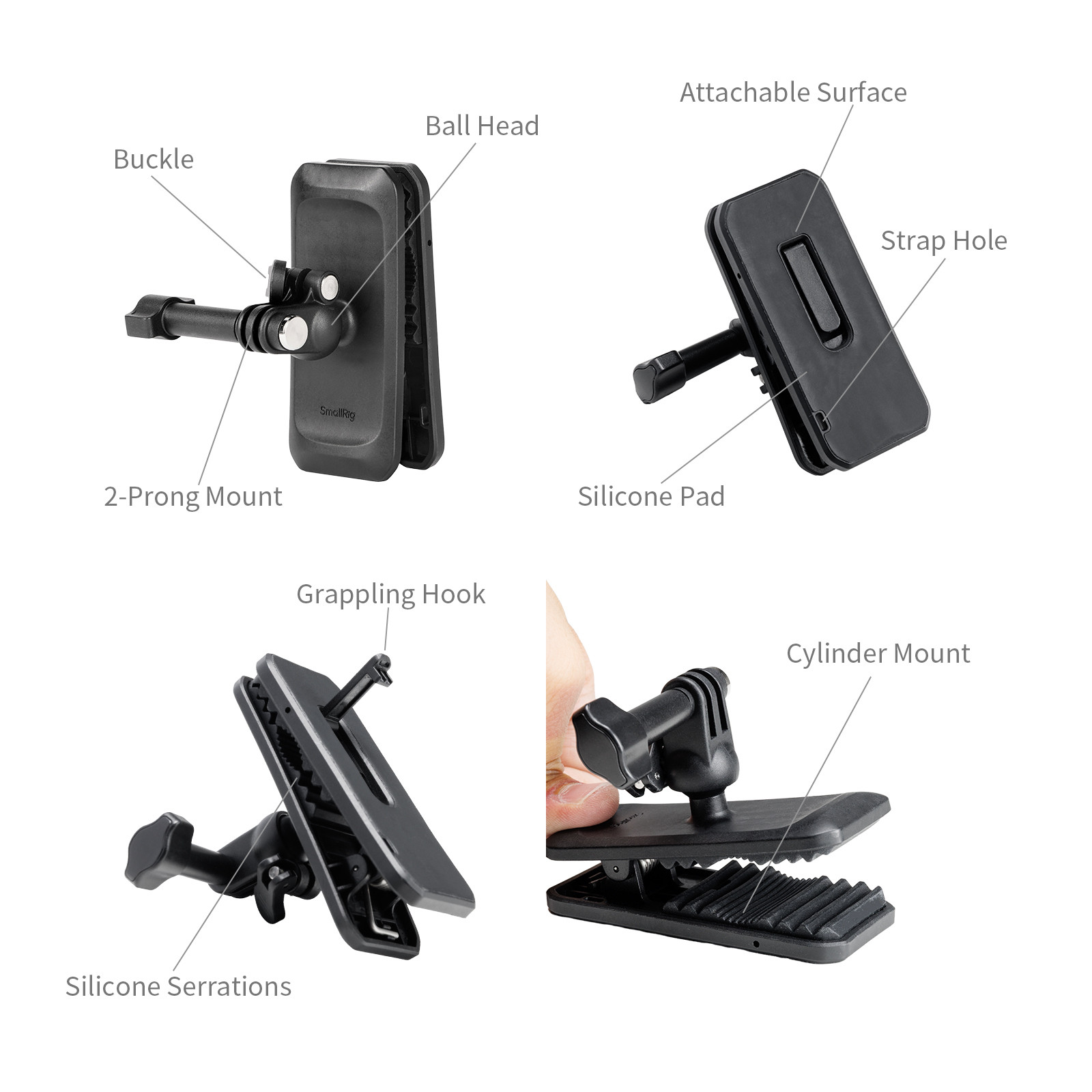 SmallRig 5720 Aksiyon Kameralar için Göğüs Bağlantı Aparatı