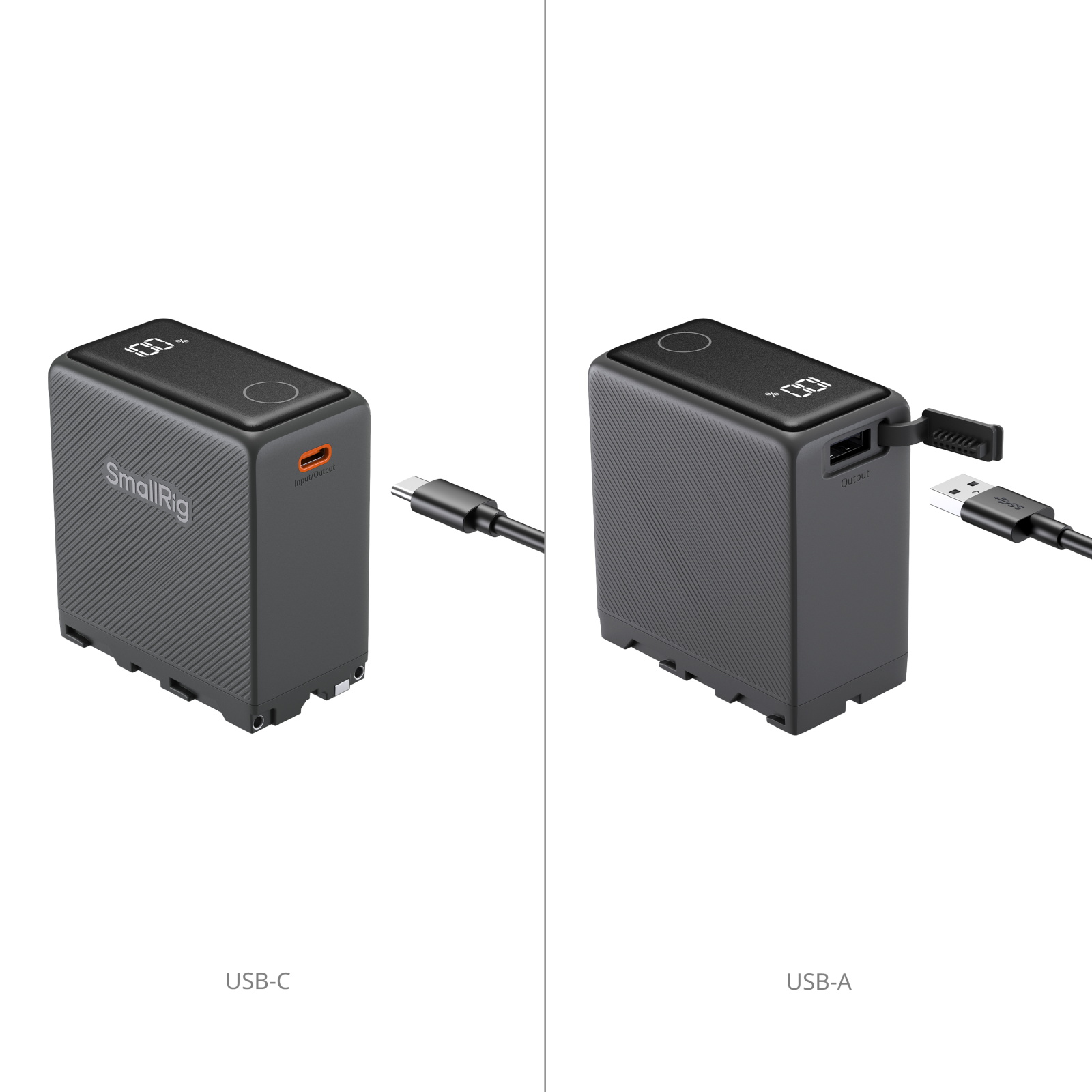 SmallRig 5729 Sony NP-F970 USB-C Uzun Ömürlü Kamera Bataryası 7500mAh