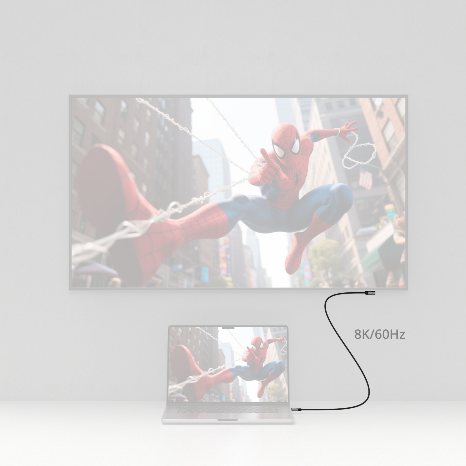 SmallRig 5732 Type-C Çok Amaçlı Görüntü ve Veri Aktarım Kablosu 40Gbps + 240W + 8K + 100cm