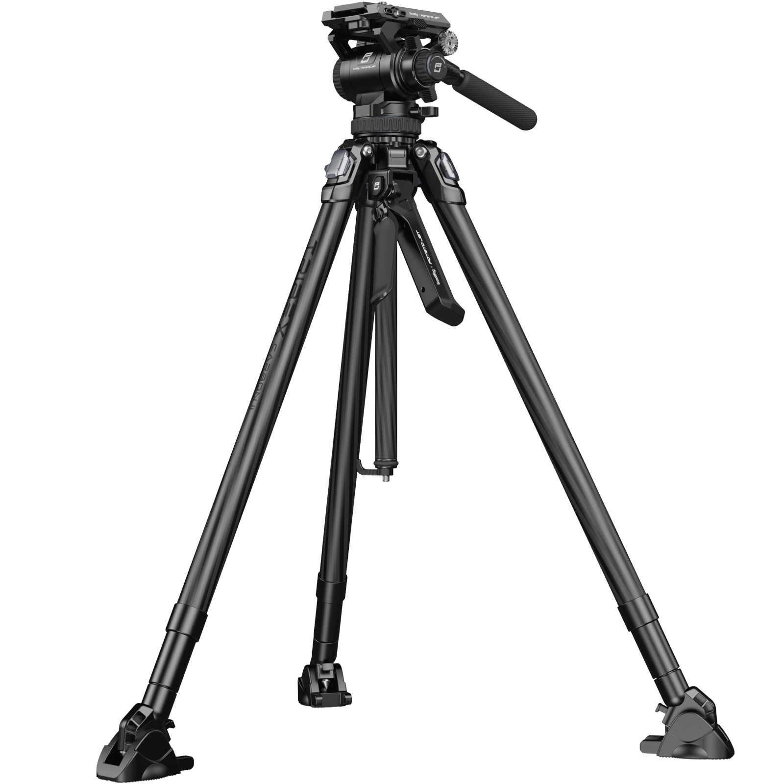 SmallRig 5755 Potato Jet Tribex 6kg Taşıma Kapasiteli Karbon Fiber Video Tripodu II 168cm Maksimum Uzunluk