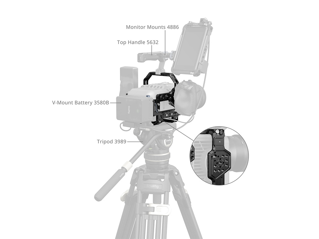 SmallRig 5801 Sony FX6 Uyumlu Kafes