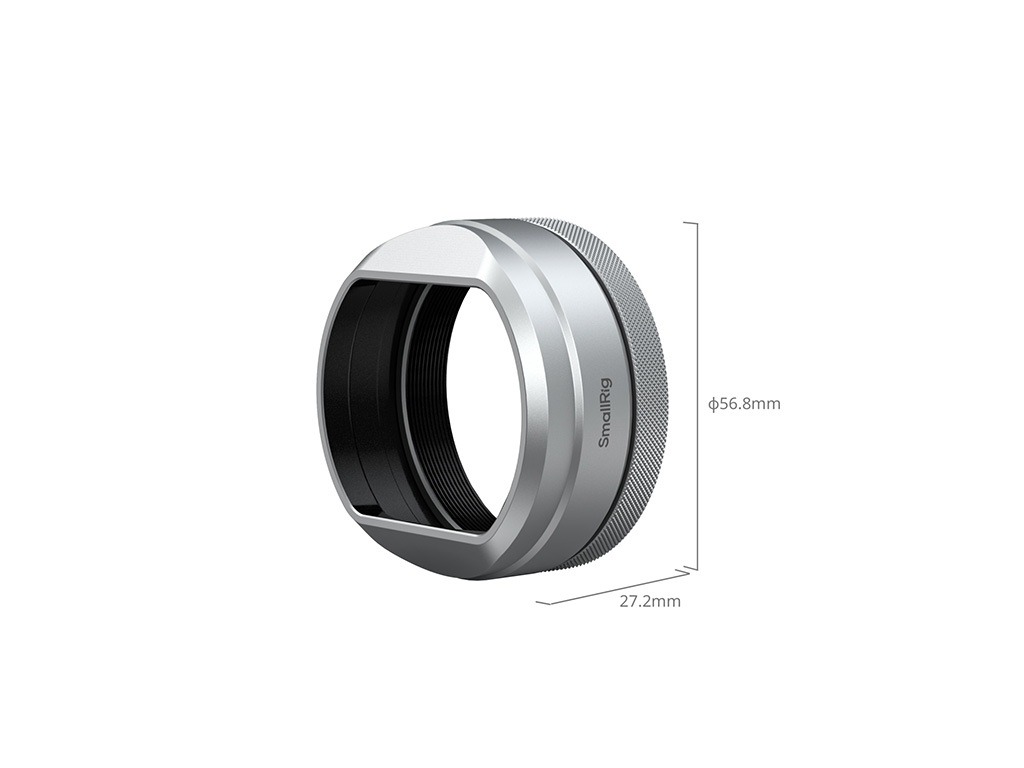 SmallRig 5849 X100VI Uyumlu Gümüş Kare Parasoley + Filtre Adaptörü X100V ve X100VI Uyumludur