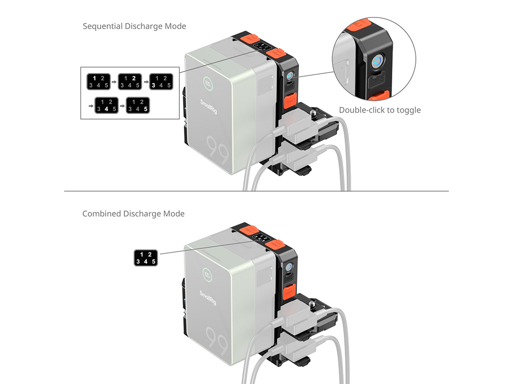 SmallRig 5899 Arca Swiss Uyumlu V-Mount Batarya Bağlantı Plakası