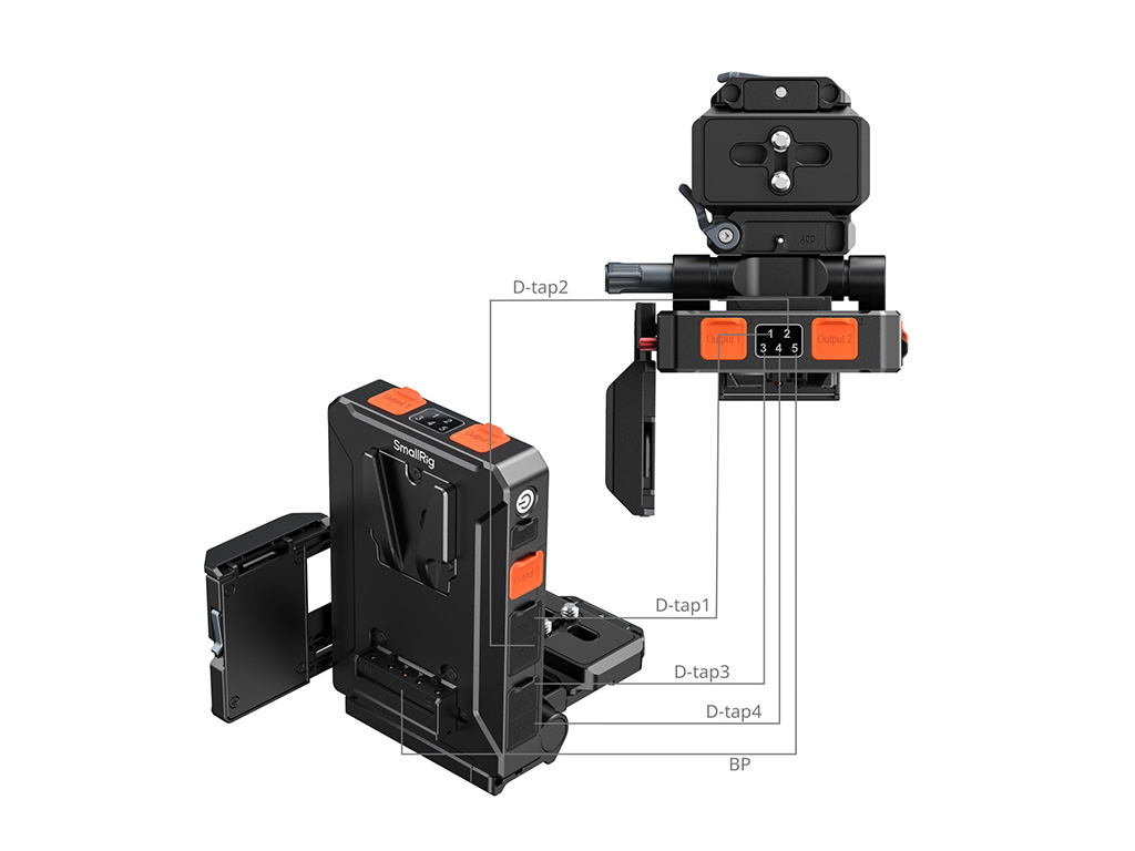 SmallRig 5899 Arca Swiss Uyumlu V-Mount Batarya Bağlantı Plakası