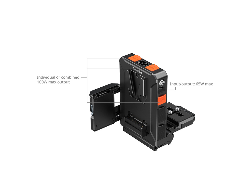 SmallRig 5899 Arca Swiss Uyumlu V-Mount Batarya Bağlantı Plakası