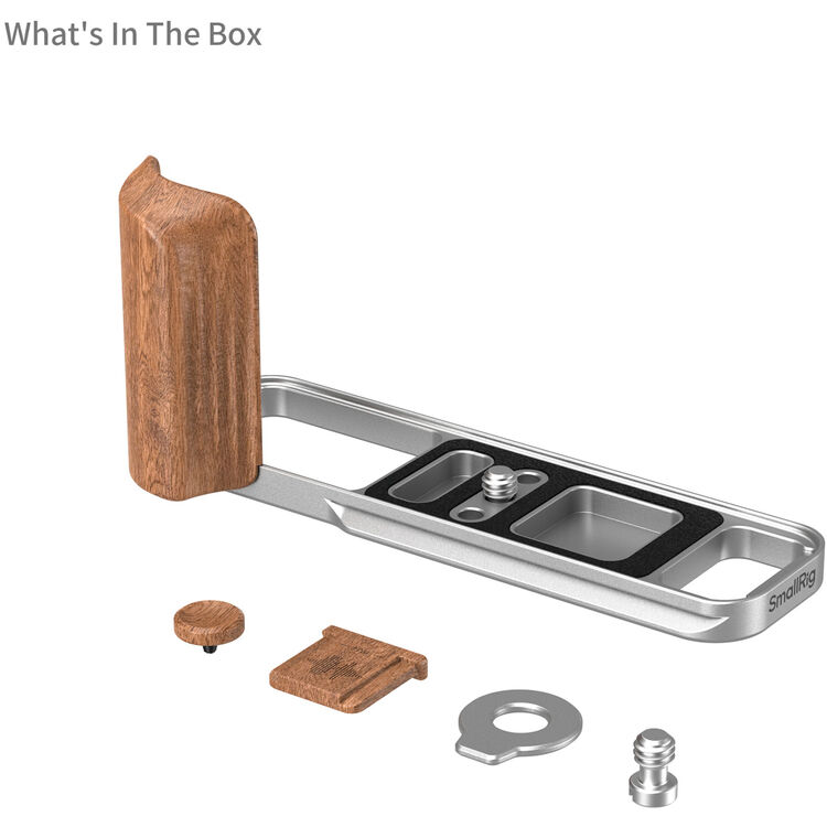 SmallRig 5984 Fujifilm X-E5 için Gül Ağacı Saplı Gümüş L Braket