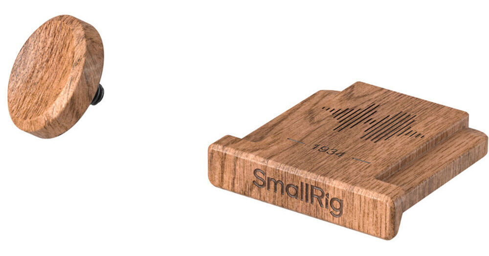 SmallRig 6238 Fujifilm için Ahşap Flaş Yuvası Kapağı ve Deklanşör Düğmesi - Kahve Fujifilm X Serisi için