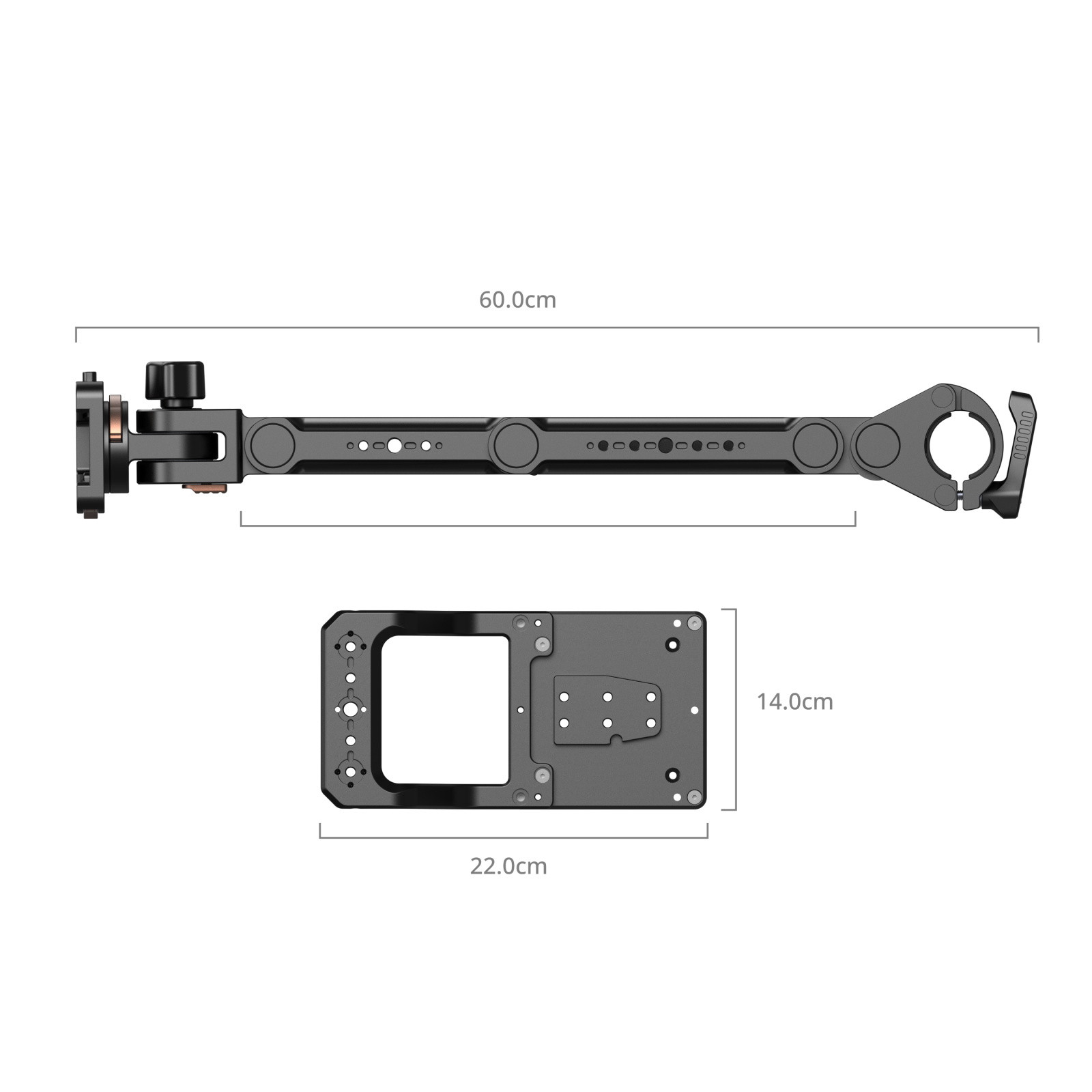 SmallRig 6257 Kamera Arabası için VESA Monitör Bağlantı Aparatı Yatay ve Dikey Kullanılabilir
