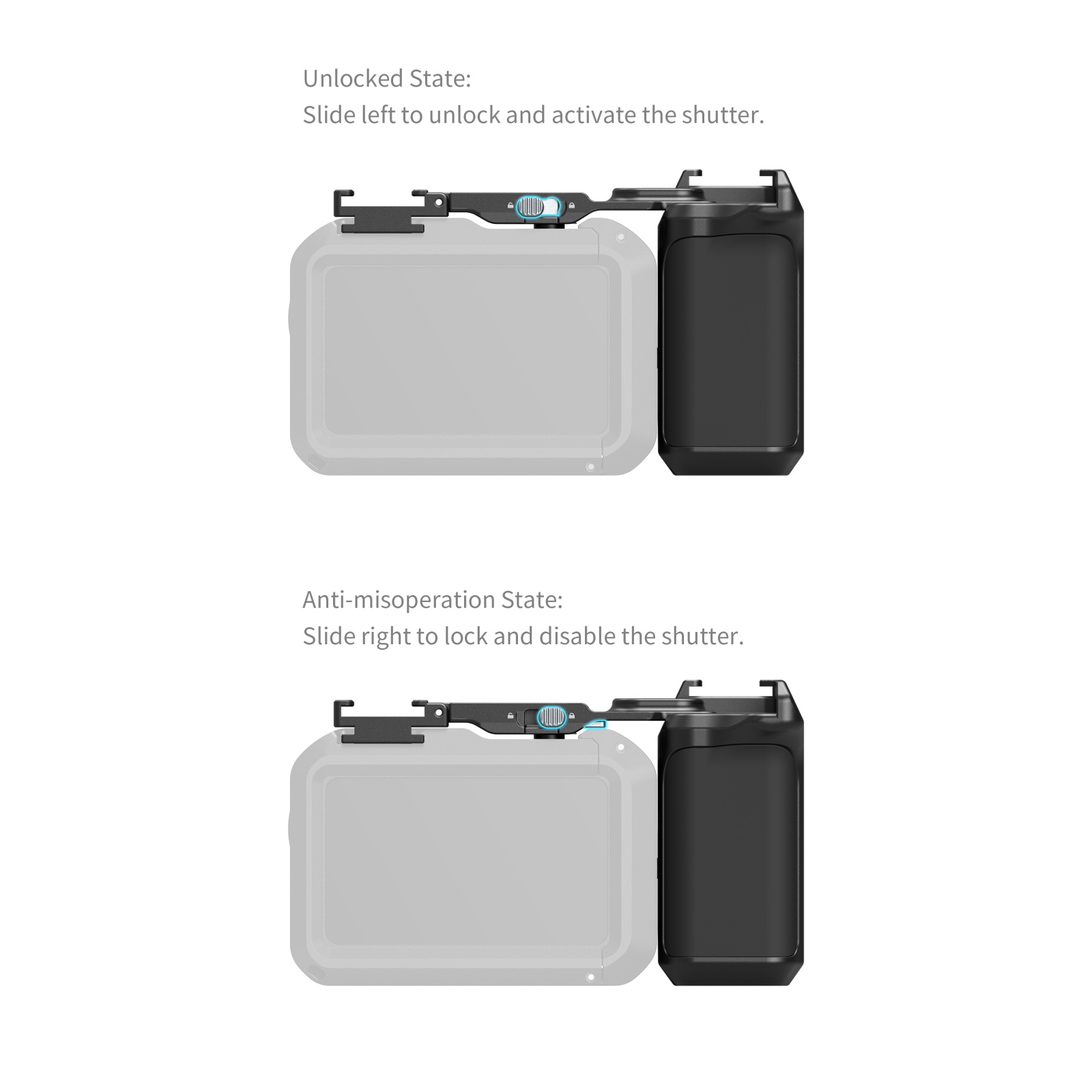 SmallRig 6259 DJI Osmo Action 6 SmallRig Kafesleri için Tutacak 5888, 5887 ile Uyumlu