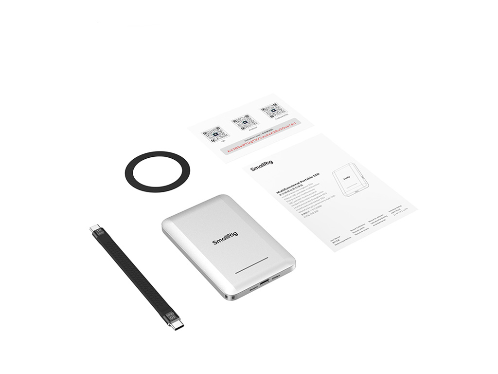SmallRig 6293 Kart Okuyucu ve PD Özellikli 5 in 1 Magsafe 2 TB Taşınabilir SSD PD Şarj Desteği