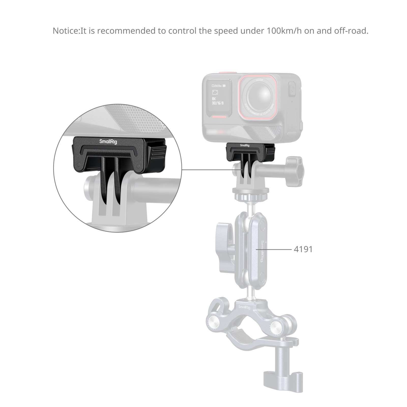 SmallRig 6303 Insta360 X5 / X4 Air / Ace Pro 2 / Ace Pro / Ace için Adaptör Desteği