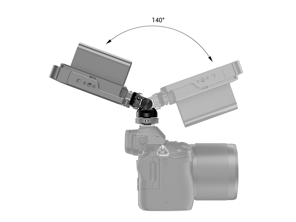 SmallRig BSE2346B Cold Shoe Monitör Bağlantı Adaptörü Eğilip Dönebilir