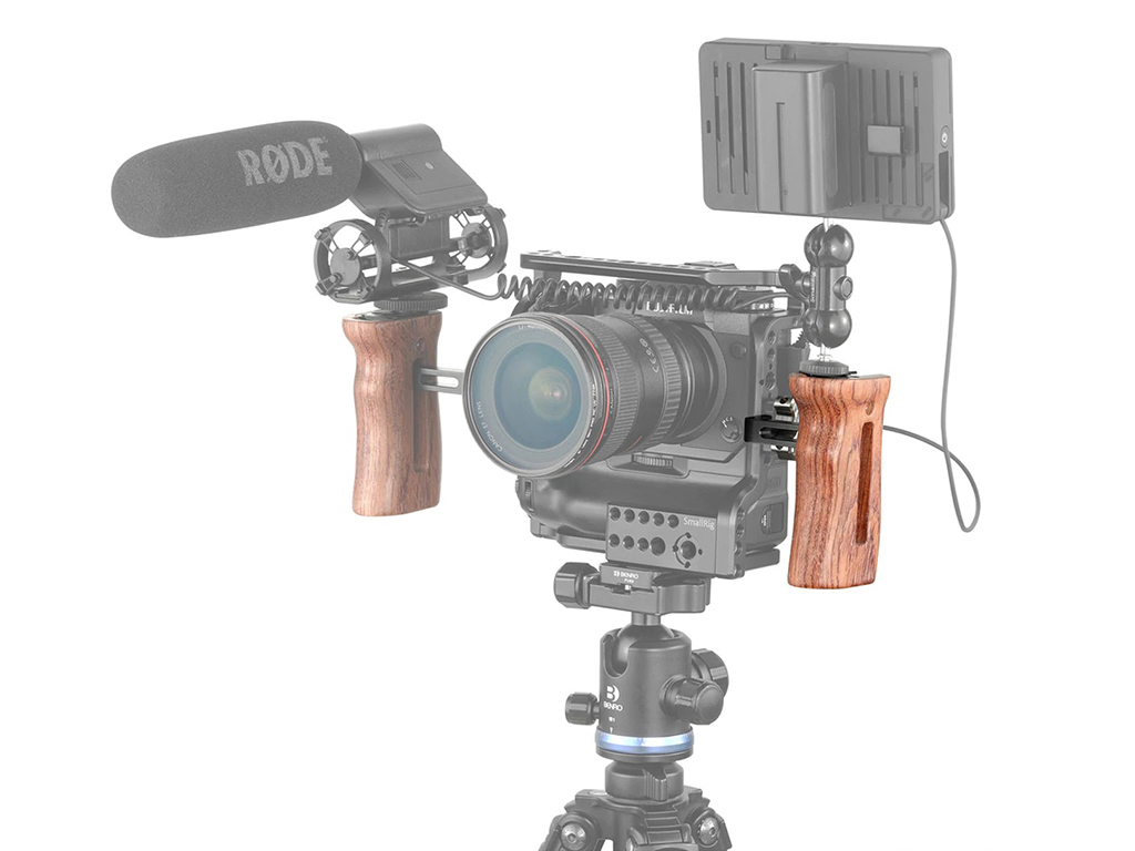SmallRig HSN2093C Yüksekliği Ayarlanabilen Ahşap Yan Tutma Kolu