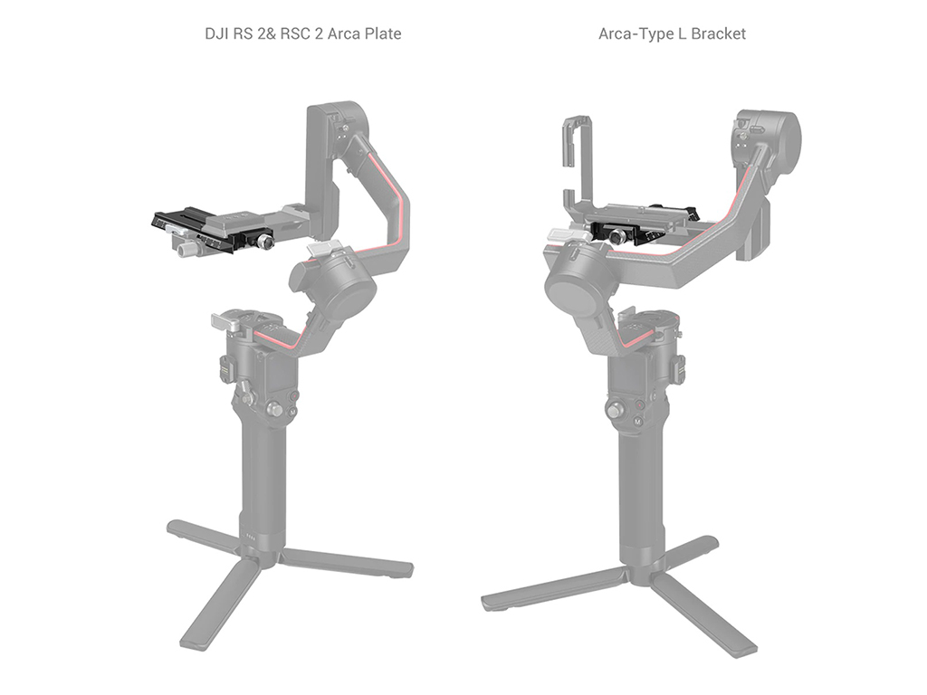 SmallRig 3061 DJI RS 2, RSC 2 ve Ronin-S İçin Arca Swiss Hızlı Sökme Tablası