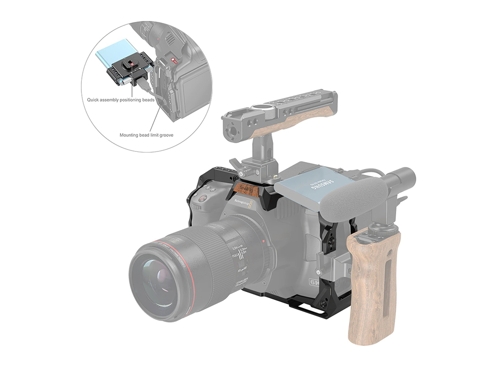 SmallRig 3270 BMPCC 6K Pro / 6K G2 Uyumlu Kafes
