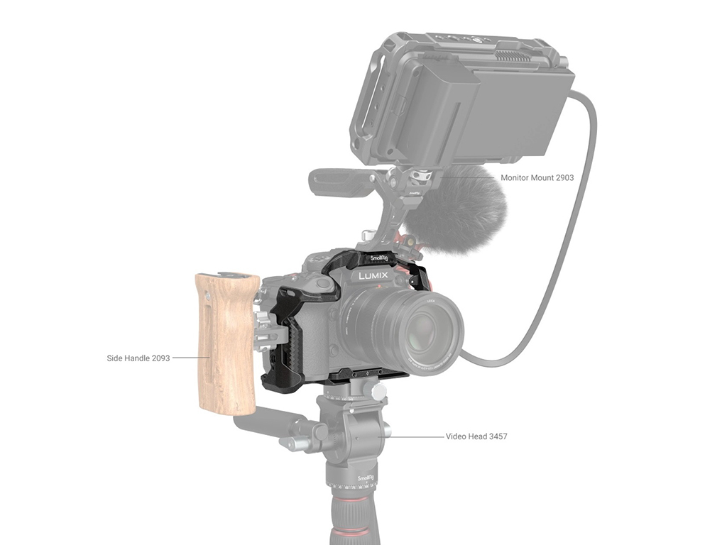 SmallRig 3440 Panasonic GH6 ve GH7 Uyumlu ''Black Mamba'' Serisi Kafes