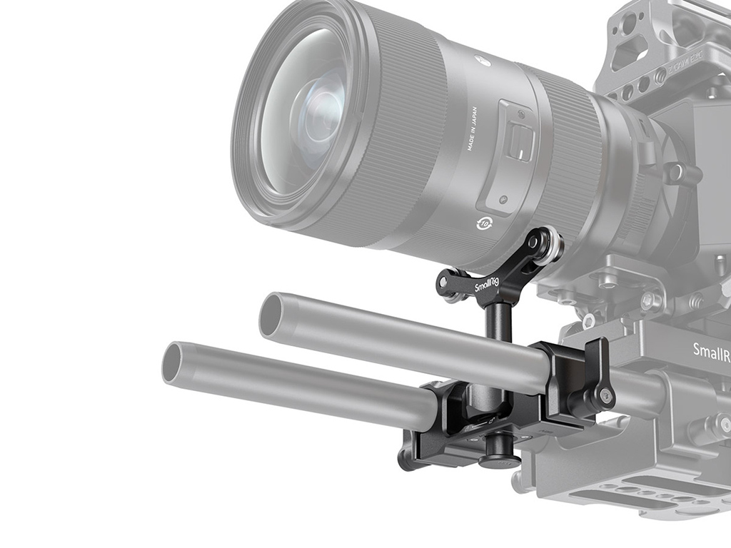 SmallRig 2727 15mm Rod Çubuk için Lens Desteği