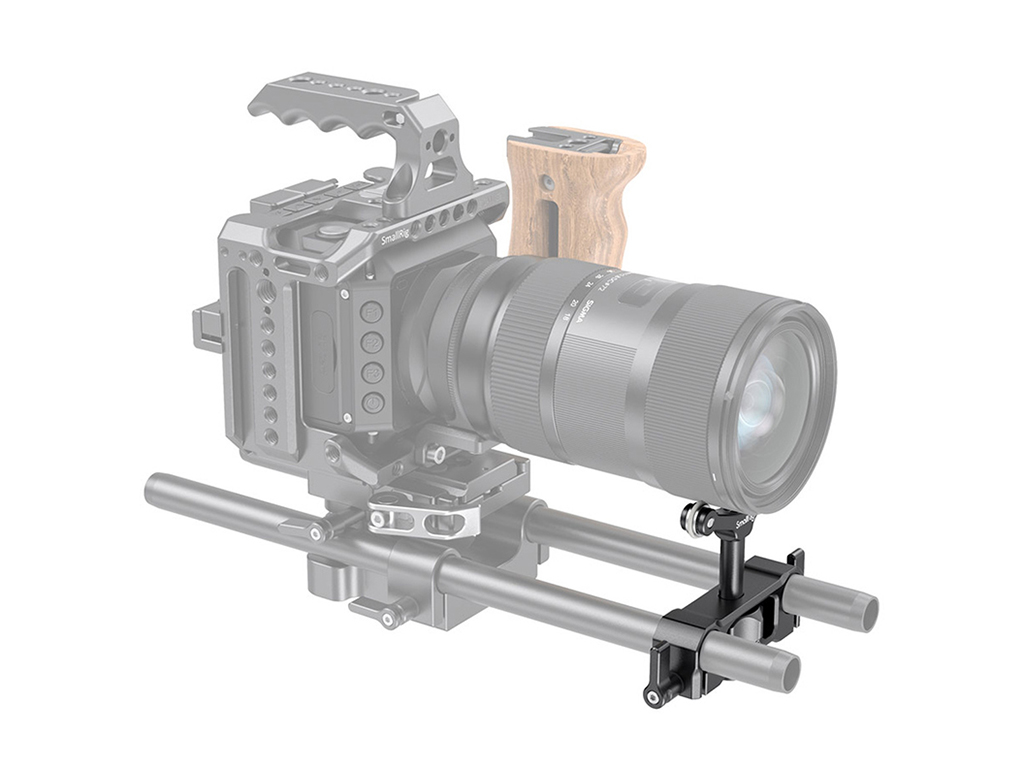 SmallRig 2727 15mm Rod Çubuk için Lens Desteği
