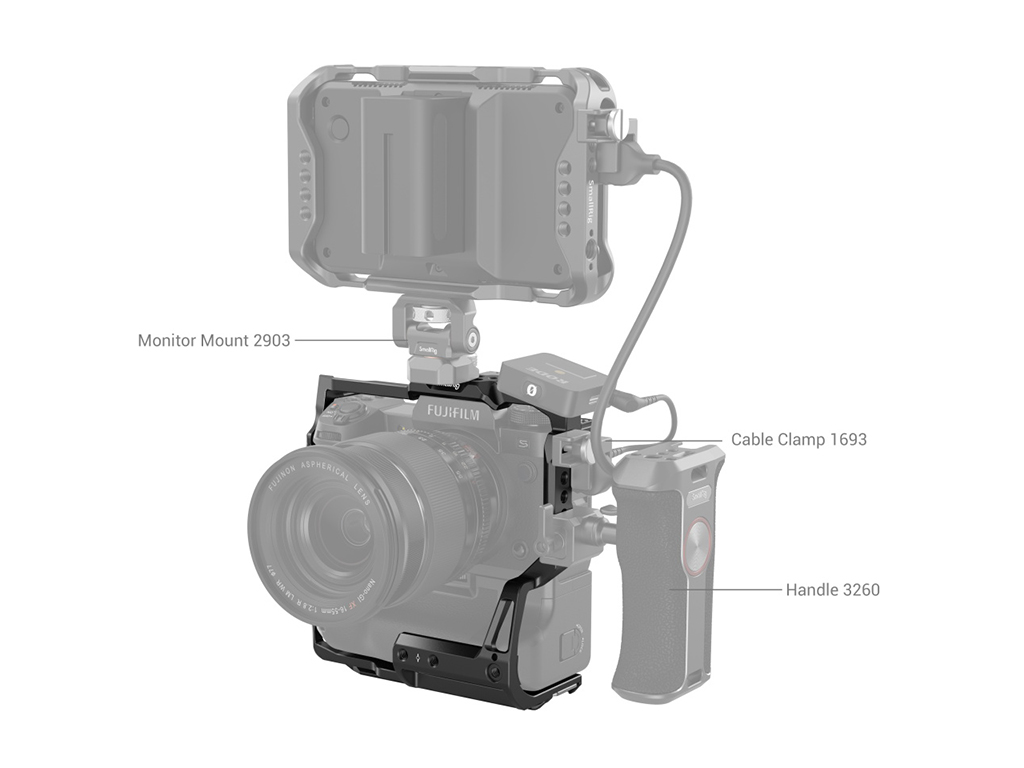 SmallRig 3933 Fujifilm X-H2s için Battery Gripli Kafes
