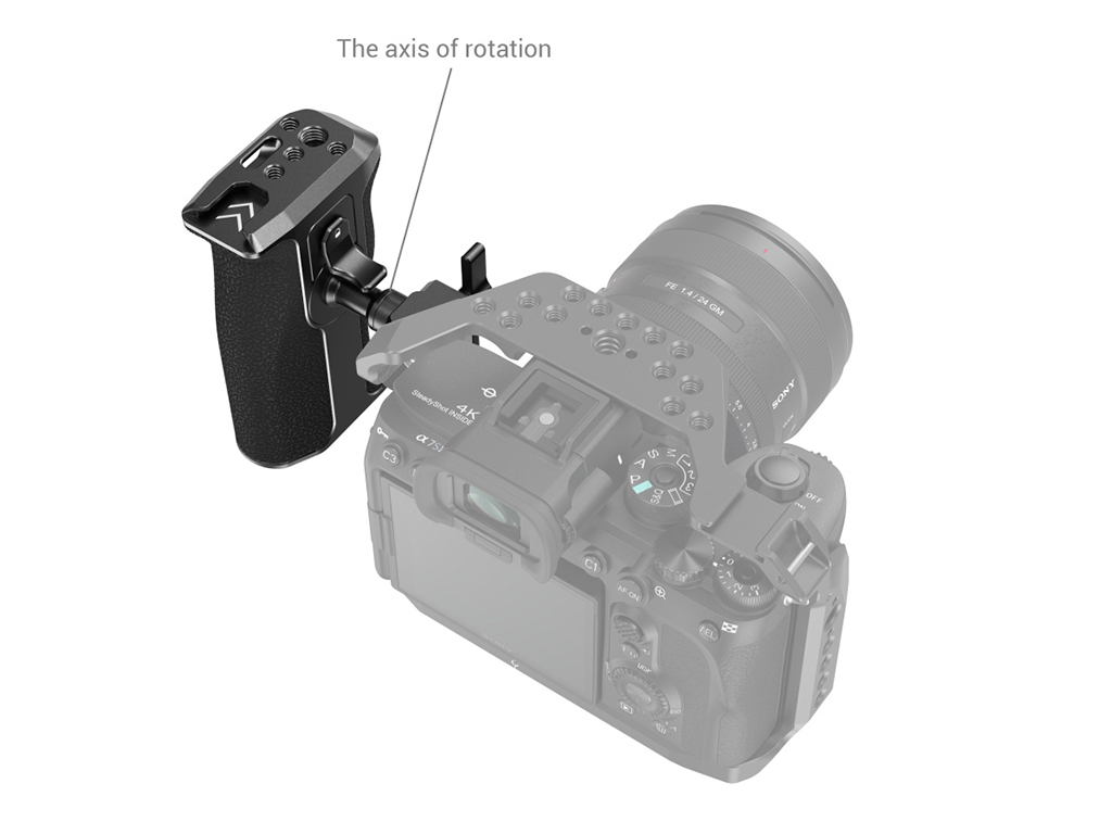 SmallRig 3260 NATO Bağlantılı Dönebilir Yan Tutma Kolu (Sol)