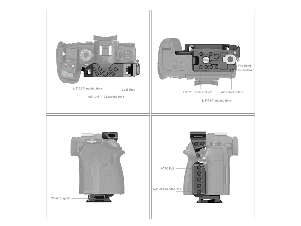 SmallRig 3948 Olympus OM System OM-1 Uyumlu Kafes