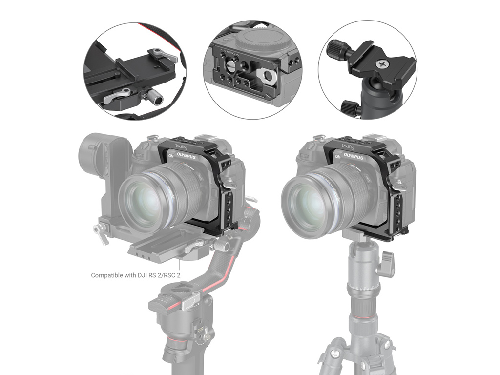 SmallRig 3948 Olympus OM System OM-1 Uyumlu Kafes