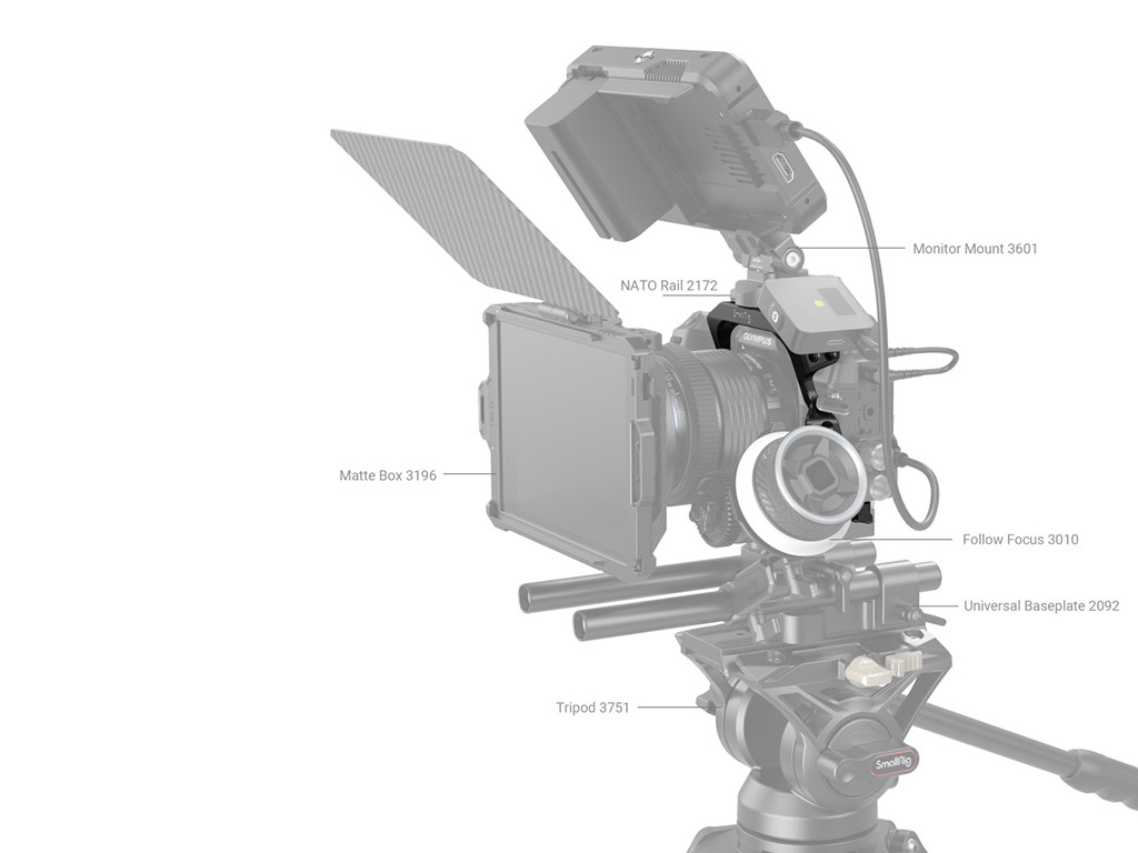 SmallRig 3948 Olympus OM System OM-1 Uyumlu Kafes