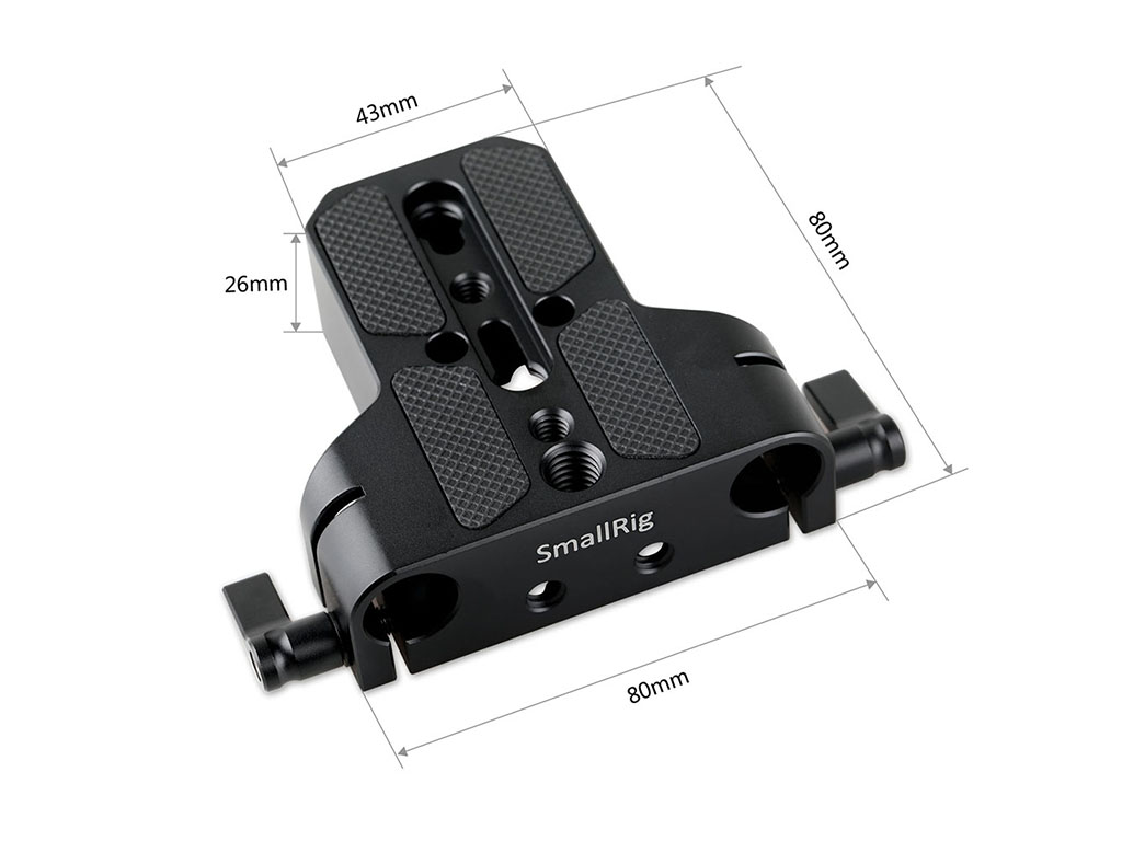 SmallRig 1674 15mm Rod Uyumlu Baseplate