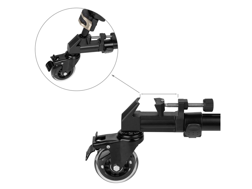 SmallRig 3986 Evrensel 15kg Taşıma Kapasiteli Dolly
